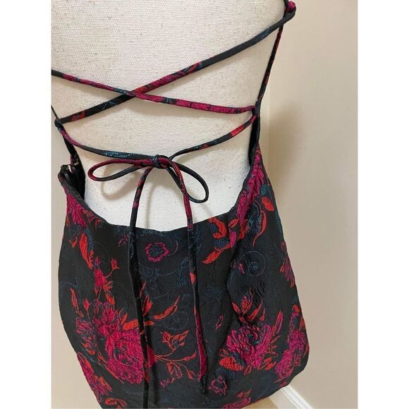 New Urban Outfitters UO Electric Heart Strappy-Back Mini Dress Size L - Picture 8 of 10